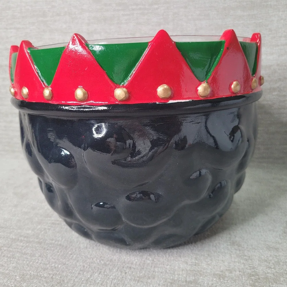 Grandin Road Nutcracker Bowl James Christmas Holiday Decor RETIRED & RARE w Box